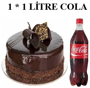Klasik Çikolatalı Yaş Pasta ve 1 Lt Cola Kombini